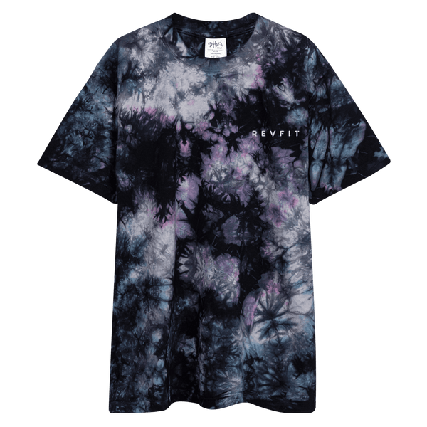 Oversized REVFIT Tye Dye Embroidered T-shirt